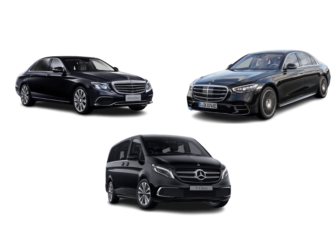 Flotte de taxis modernes